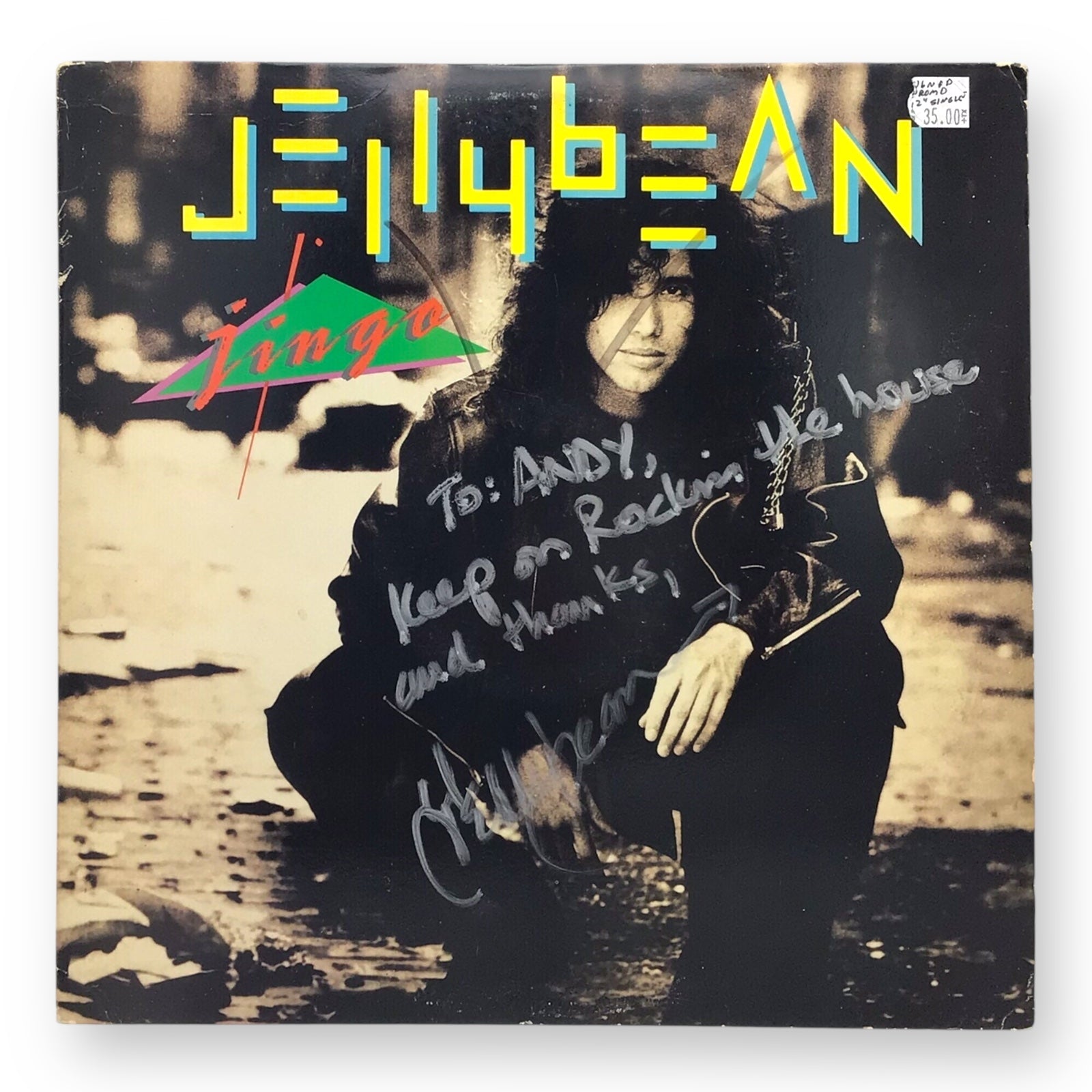 Jellybean – Jingo Vinyl 12" Single | Signed Copy, Preowned