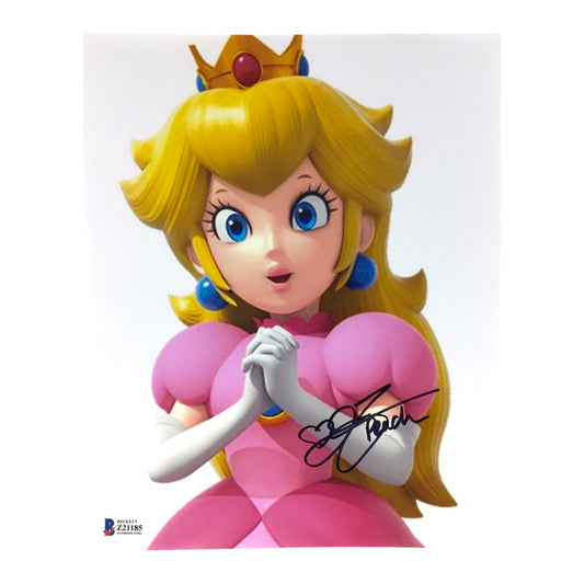 Jen Taylor Signed 8x10 Super Mario Princess Peach Photo (Beckett Certified)