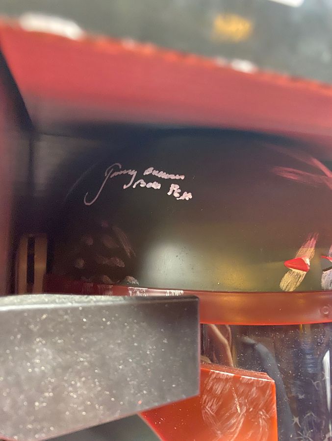 Jeremy Bulloch Autographed Boba Fett Helmet Deluxe Edition