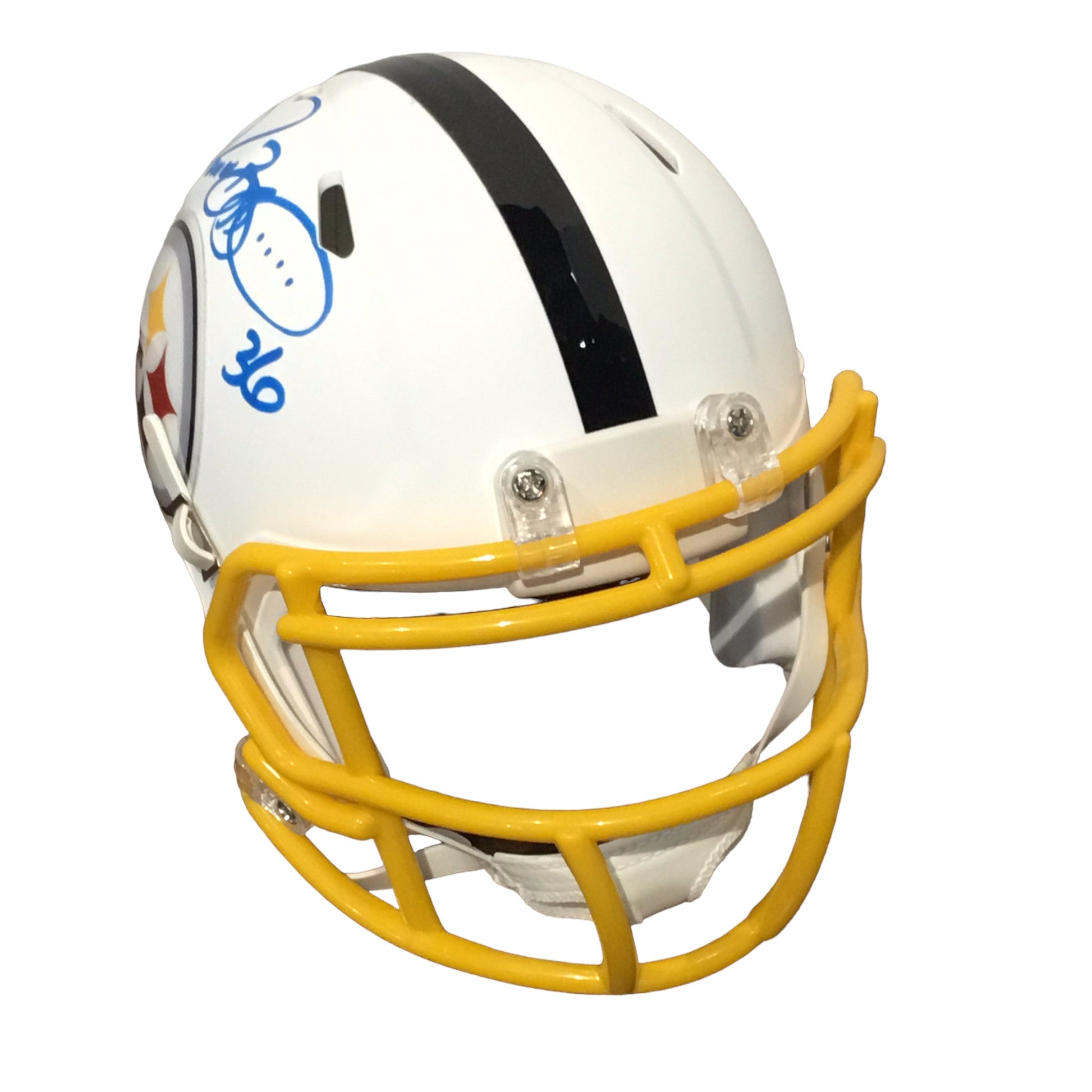 Jerome Bettis Autographed White Steelers Mini Helmet with Beckett Certification