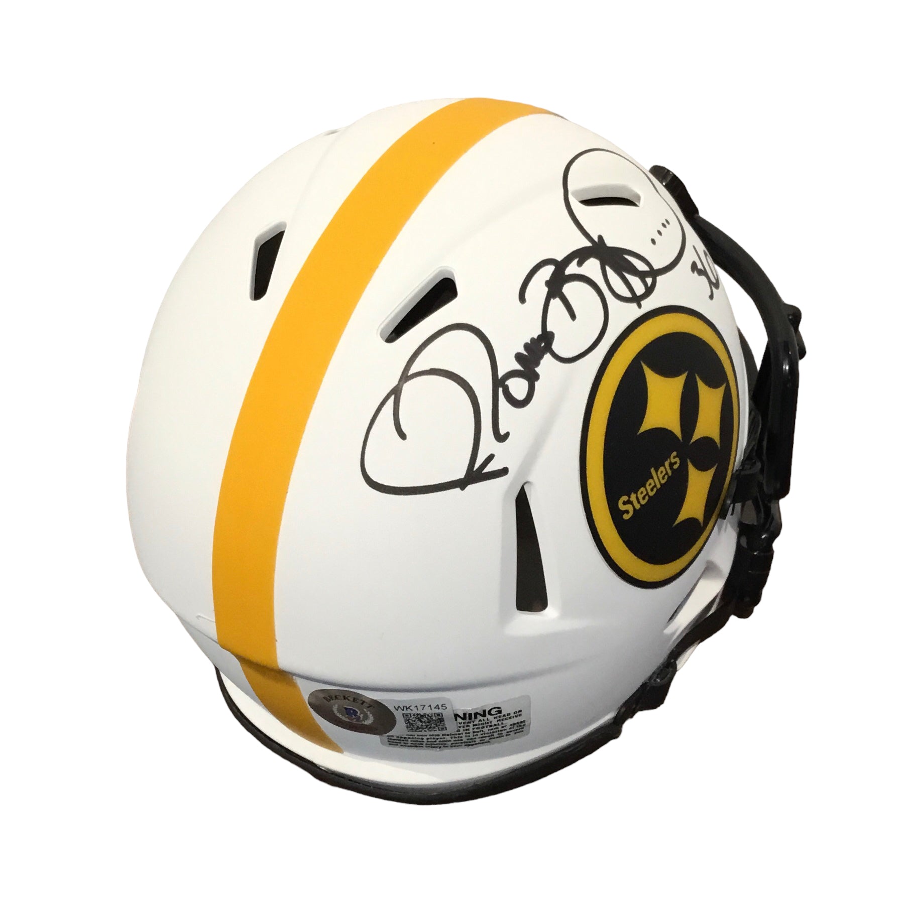 Jerome Bettis Autographed White Steelers Mini Helmet with Beckett Certification