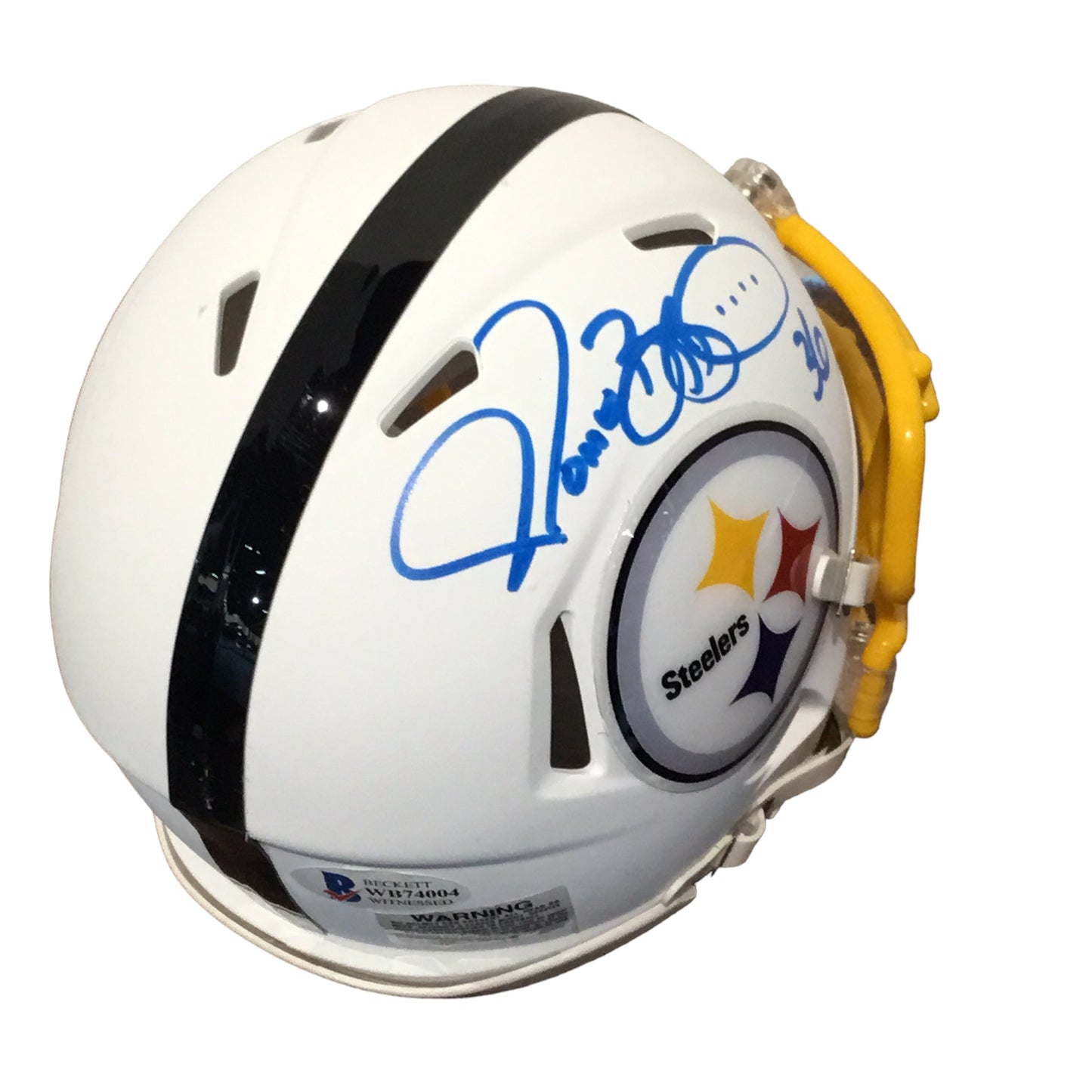 Jerome Bettis Autographed White Steelers Mini Helmet with Beckett Certification