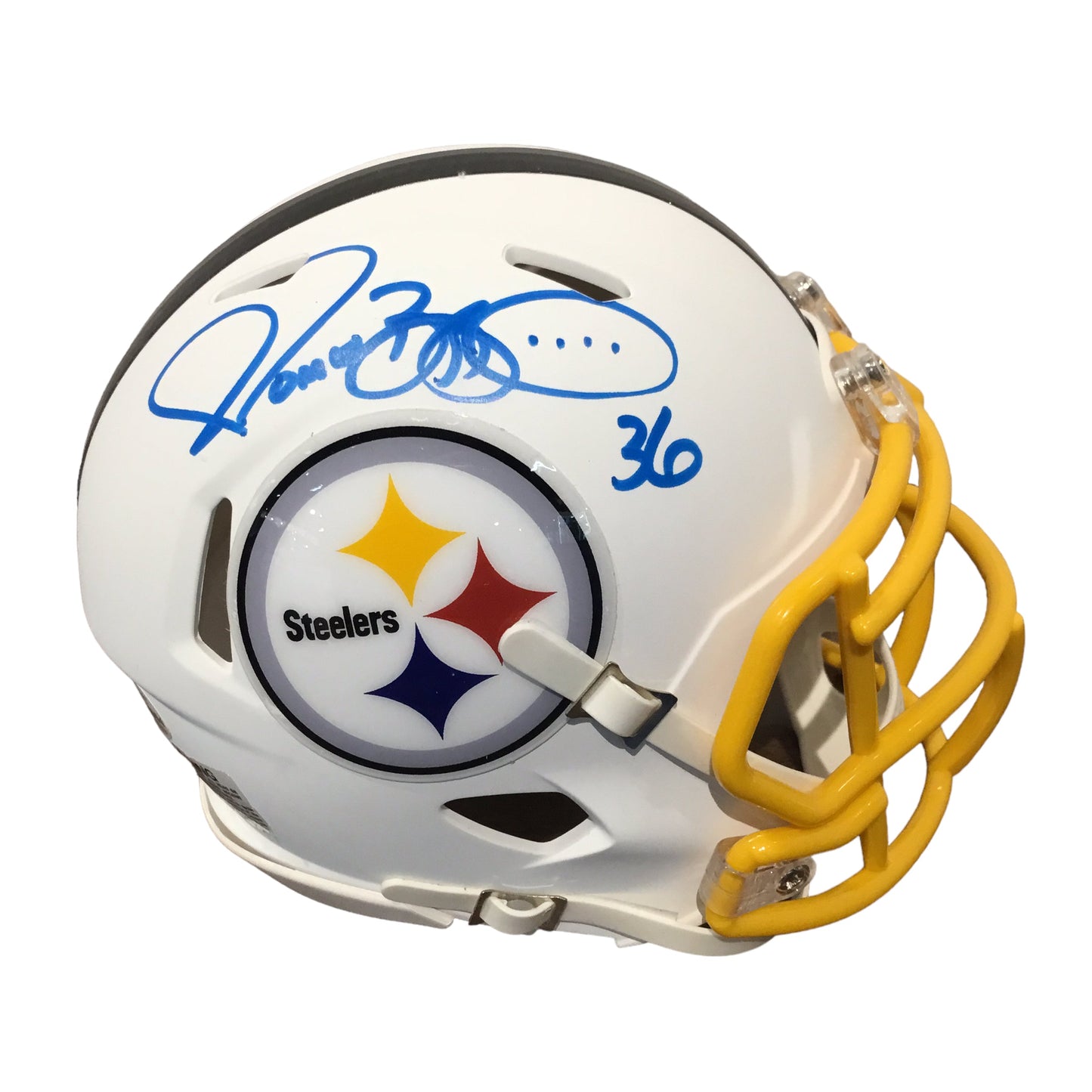 Jerome Bettis Autographed White Steelers Mini Helmet with Beckett Certification