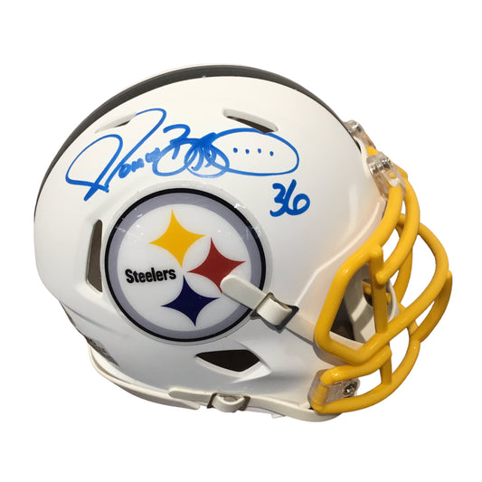 Jerome Bettis Autographed White Steelers Mini Helmet with Beckett Certification