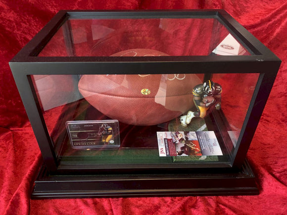 Jerome Bettis Steelers Certified Authentic Autographed Football Shadowbox