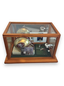 Jerry Rice 49ers Certified Authentic Autographed Mini-helmet Shadowbox