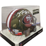 Jerry Rice Autographed San Francisco 49ers Camo Mini Helmet with Beckett Certification