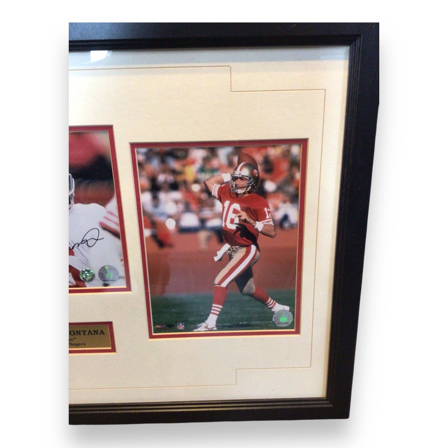 Jerry Rice & Joe Montana San Francisco 49ers Signed Framed Photo Collage