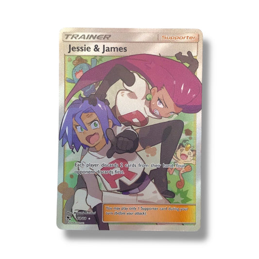 Jessie & James (Full Art) Pokémon Card - Hidden Fates