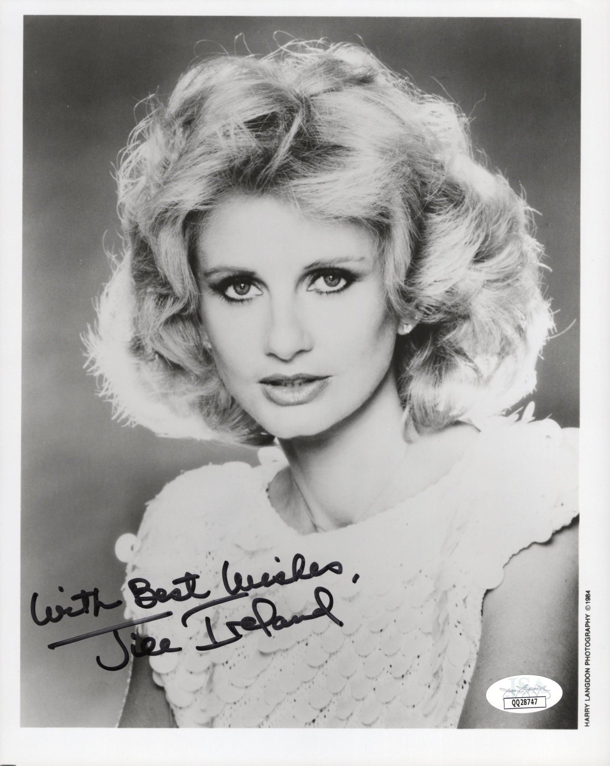 Jill Ireland Signed Photo 8x10 JSA Certified Authentic QQ28747