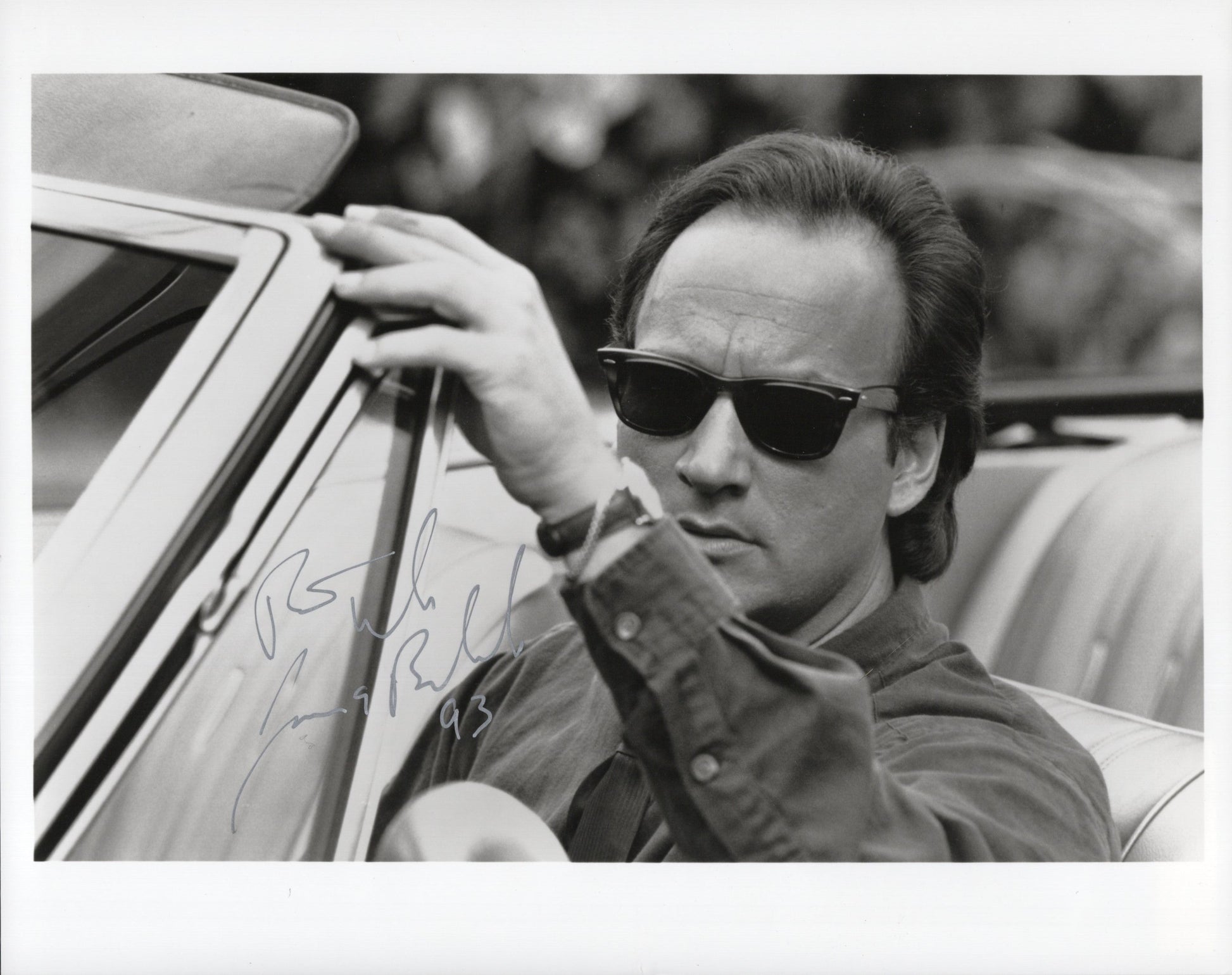 Jim Belushi Signed Photo 8x10 B&W, Jim Belushi Autograph Sunglasses PSA Certified