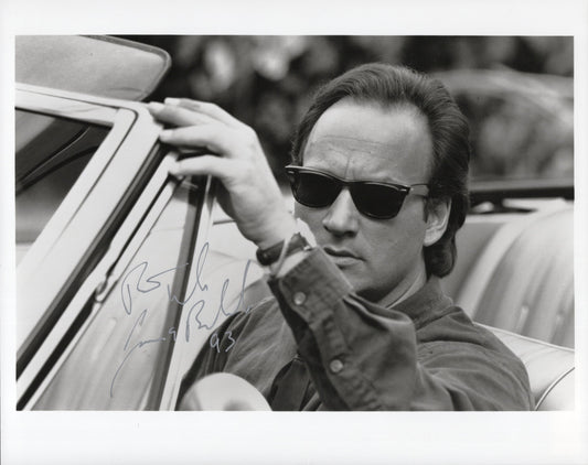 Jim Belushi in Sunglasses Signed Photo 8x10 B&W, PSA Letter Certified Authentic