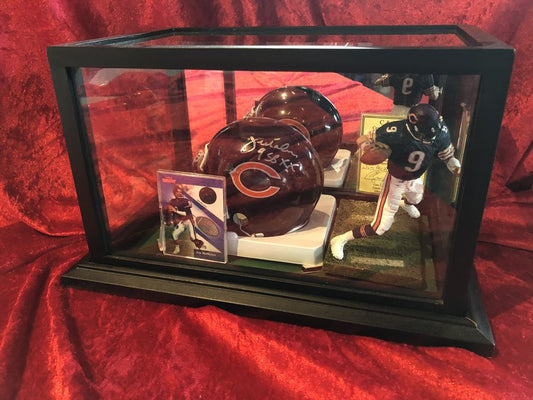 Jim McMahon Bears Guaranteed Authentic Autographed Mini-helmet Shadowbox