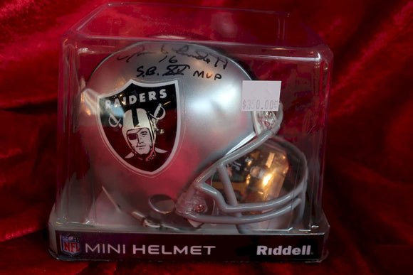 Jim Plunkett Raiders Autographed Certified Authentic Football Mini