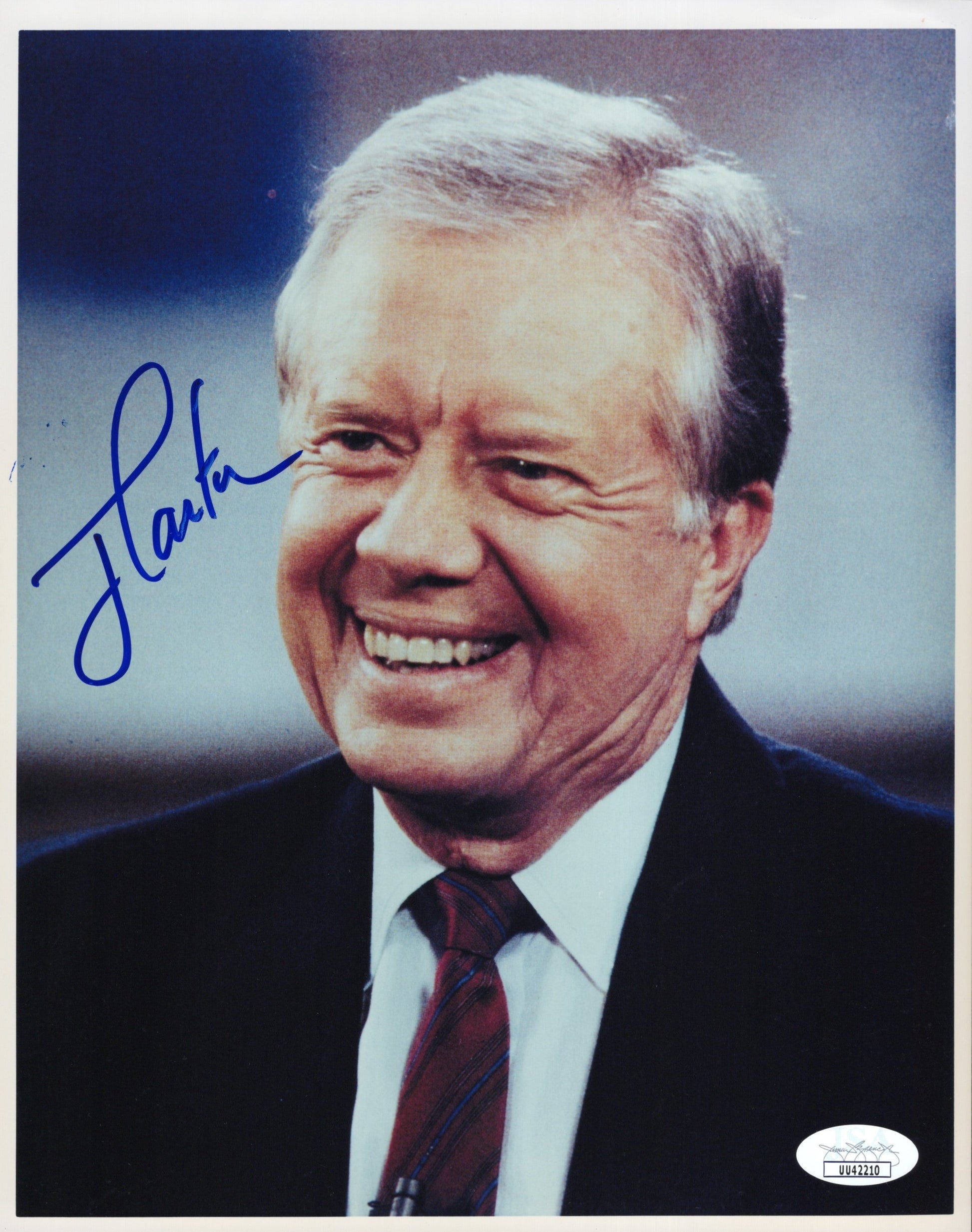 Jimmy Carter 39th US President Signed Photo 8x10, JSA and PSA Letter Double Certified Authentic UU42210