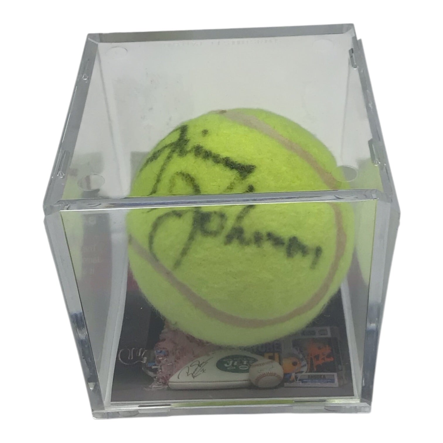 Jimmy Johnson Signed Tennis Ball - JSA Certified