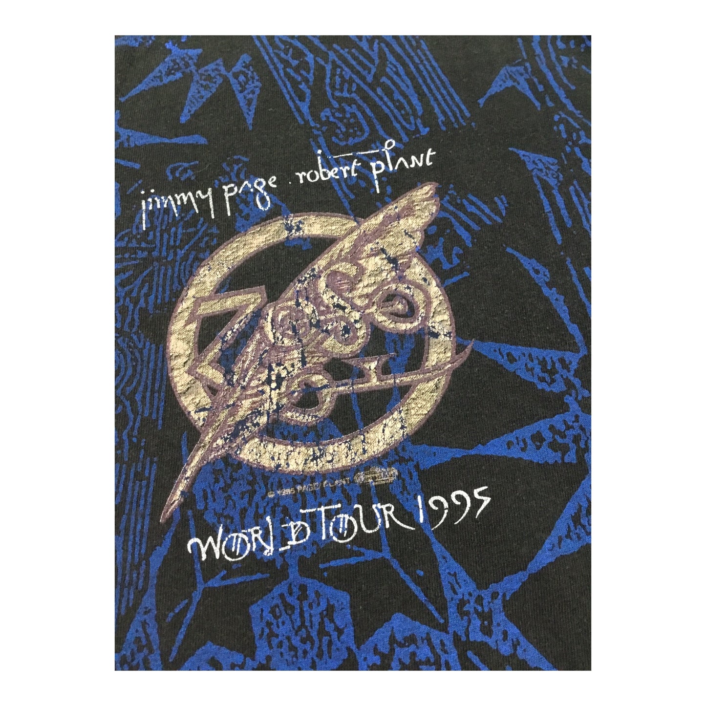 Jimmy Page/ Robert Plant No Quarter World Tour 1995 Concert T-Shirt