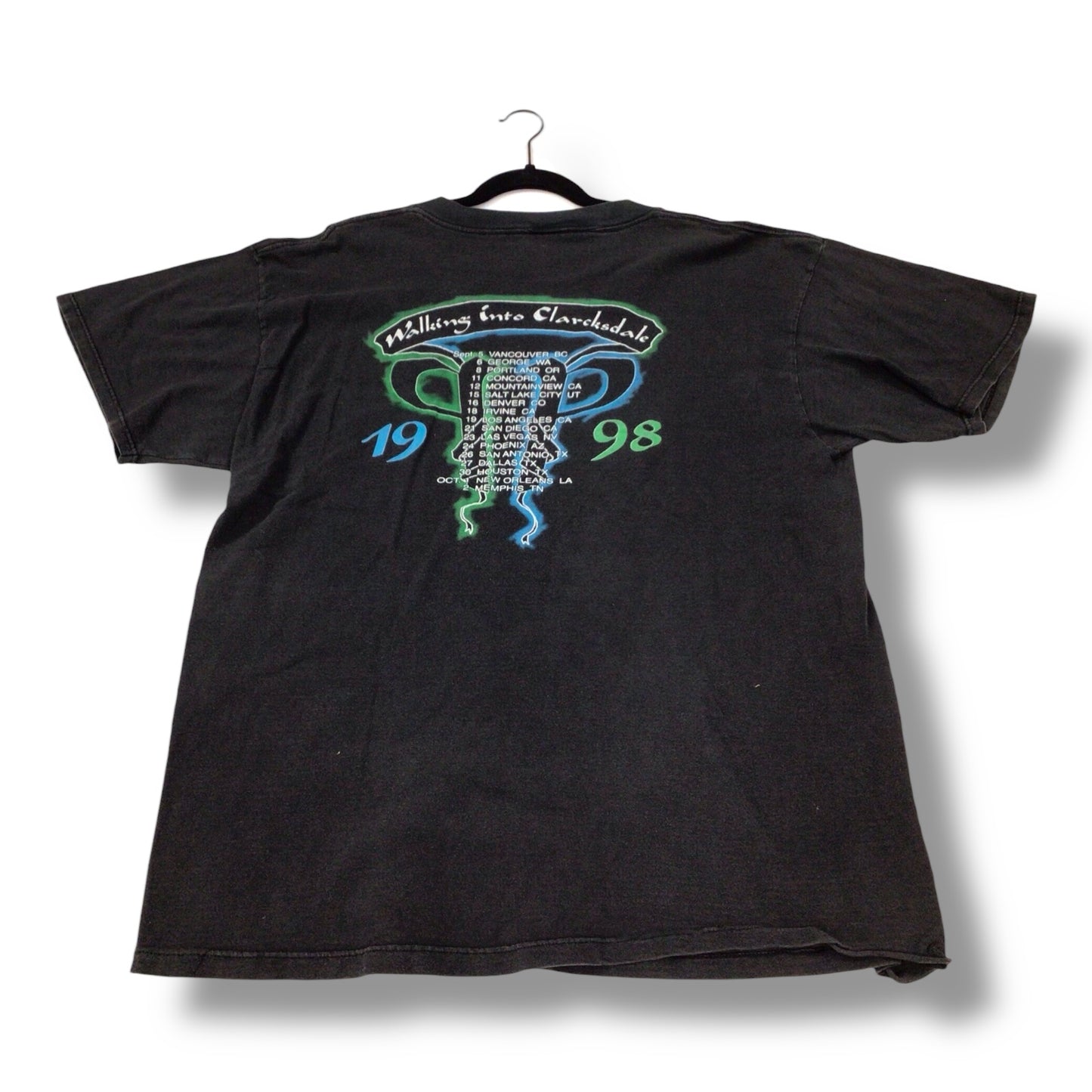 Jimmy Page / Robert Plant Walking Into Clarcksdale 98' Tour Concert T-Shirt