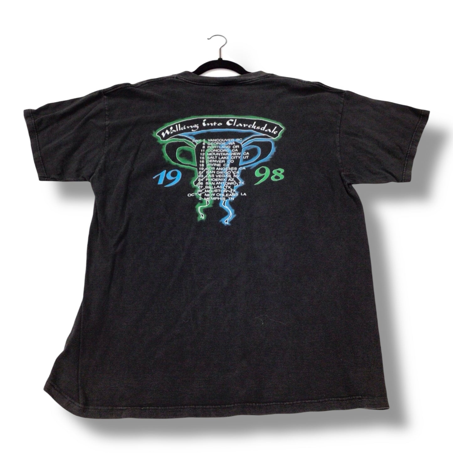 Jimmy Page/Robert Plant Walking Into Clarcksdale 98' Tour - Concert T-Shirt