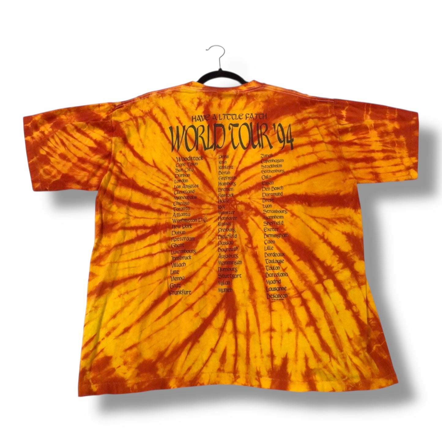 Joe Cocker Have a Little Faith 1994 World Tour - Concert T-Shirt