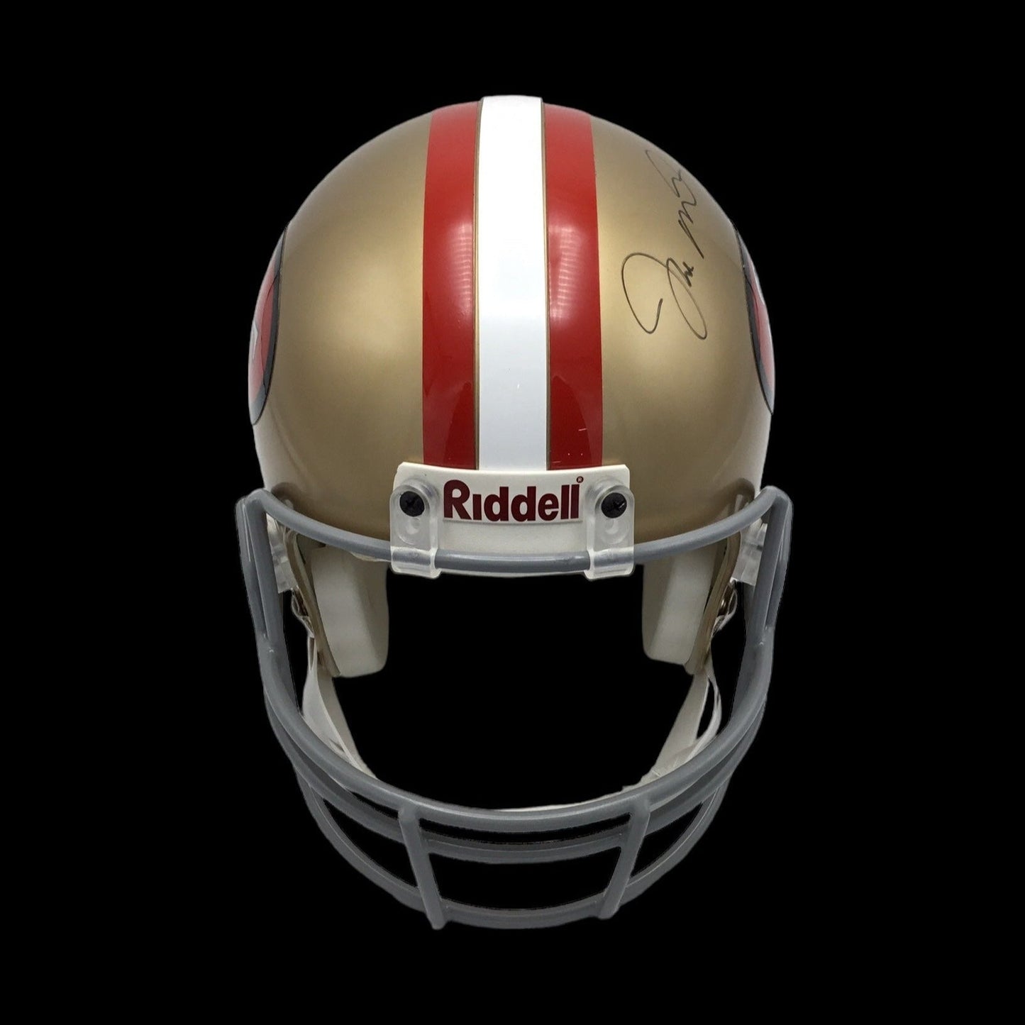 Joe Montana Authentic Full-Size Autograph Signed 49ers Riddell Football Helmet COA Sticker