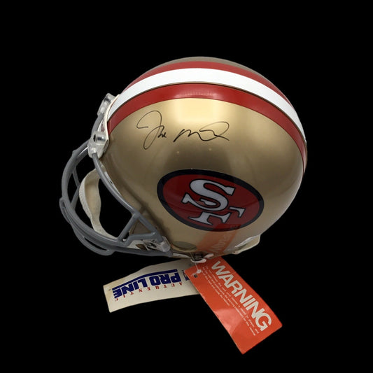 Joe Montana Authentic Full-Size Autograph Signed 49ers Riddell Football Helmet COA Sticker