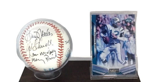 Joe Namath Jets Autographed Sweet Spot Baseball with Other Autographs