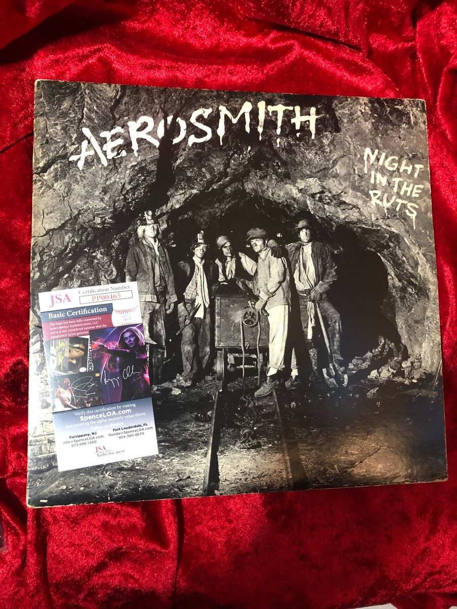 Joe Perry Autographed copy of Aerosmith- Night in the Ruts w/ JSA Certification