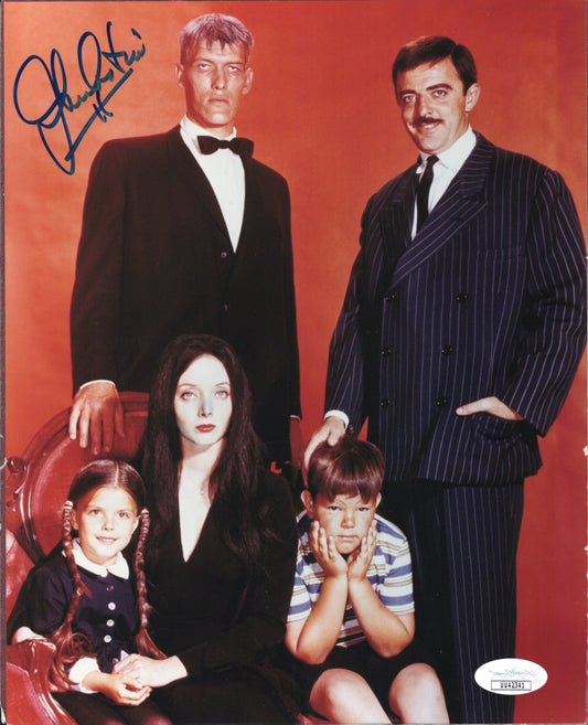 John Astin Signed 8x10 Photo as Gomez – Addams Family Group Shot – JSA & PSA Cert