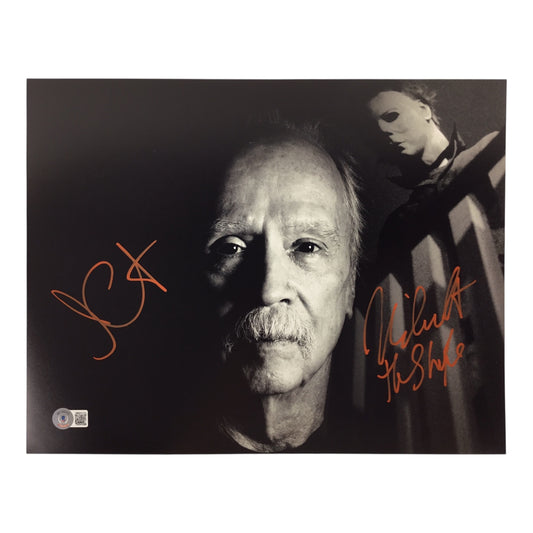 John Carpenter & Nick Castle Signed Halloween 11x14 Photo (Beckett Certified)