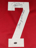 John Elway #7 Autographed Stanford Jersey Limited Edition in Shadowbox