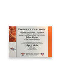 John Elway Broncos Autographed Mini Helmet Shadowbox w/ Jersey Card and Figure