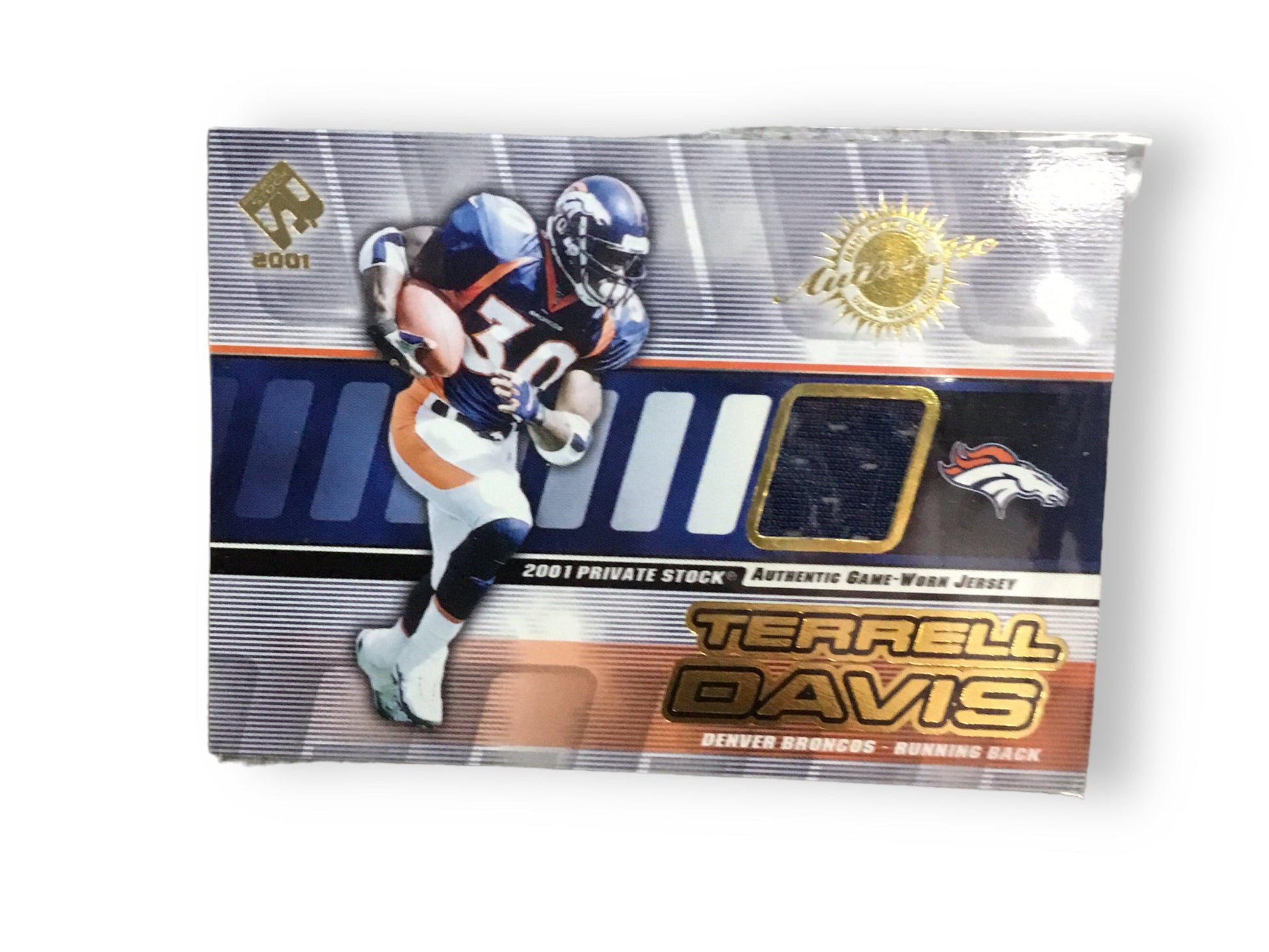 John Elway / Terrel Davis Autographed Mini-helmet Shadowbox W/ Jersey Card and action figure (Certified)