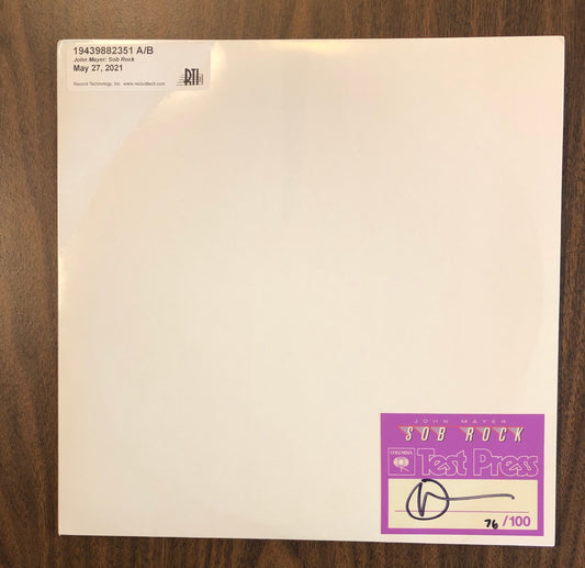 John Mayer - Sob Rock | Vinyl LP Album Test Pressing 76/100 Autographed