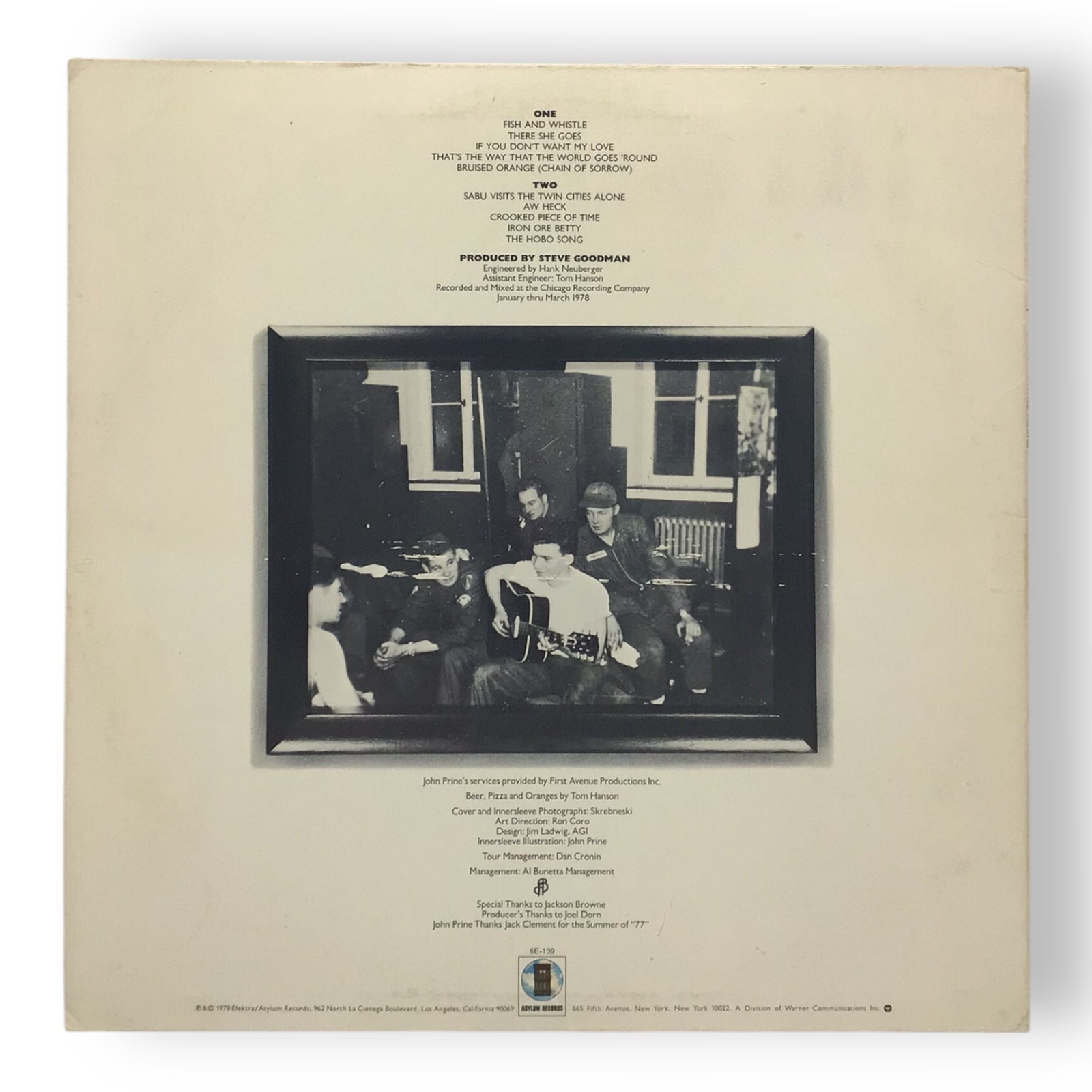 John Prine – Bruised Orange Vinyl LP | Preowned Folk Rock