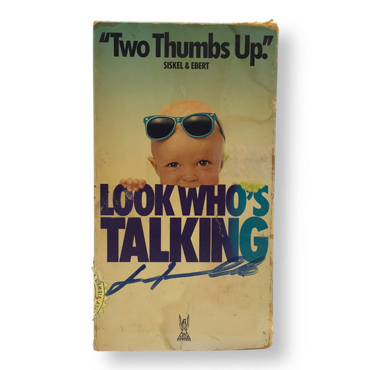 John Travolta Signed Look Who’s Talking VHS – JSA Authenticated