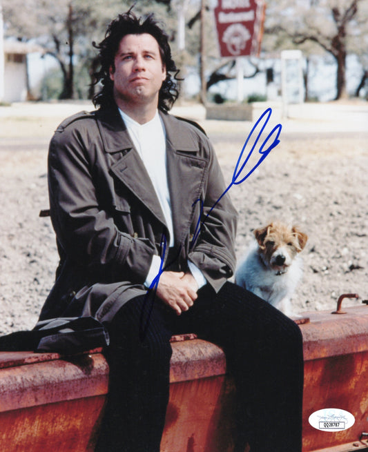 John Travolta Signed Photo 8x10 Michael Autograph JSA & PSA Letter QQ28787