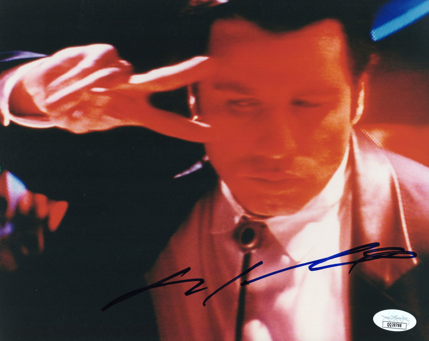 John Travolta in Pulp Fiction Signed Photo 8x10, JSA and PSA Letter Double Certified Authentic QQ28788