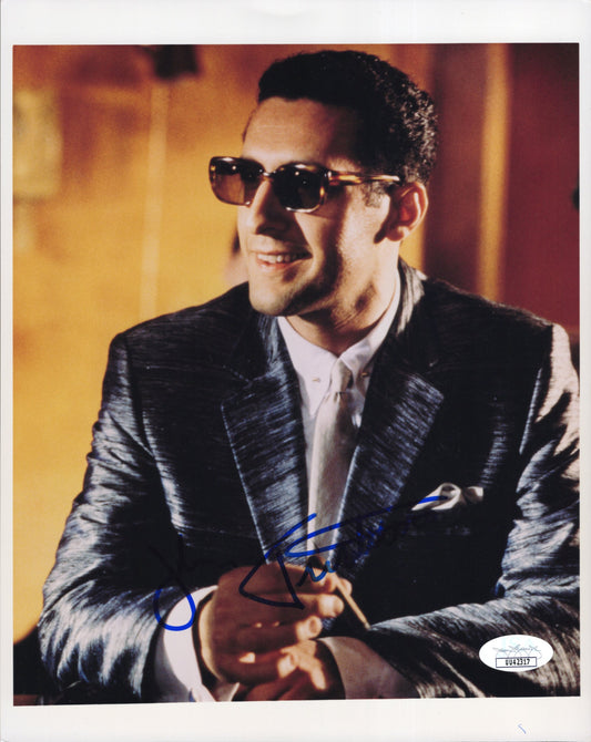 John Turturro Signed 8x10 Photo JSA & PSA | Rare Barton Fink-Era Grey Suit Portrait