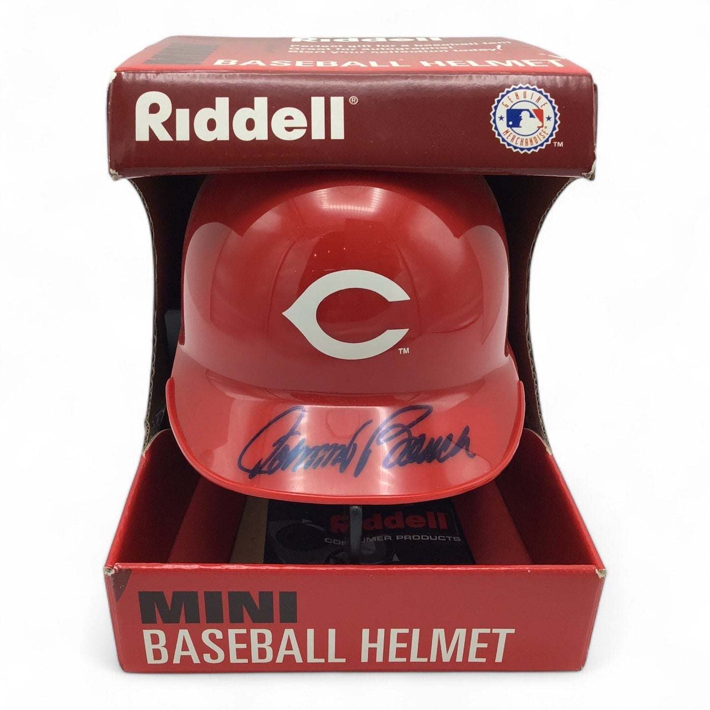 Johnny Bench Signed Cincinnati Reds Mini Baseball Helmet - JSA Certified