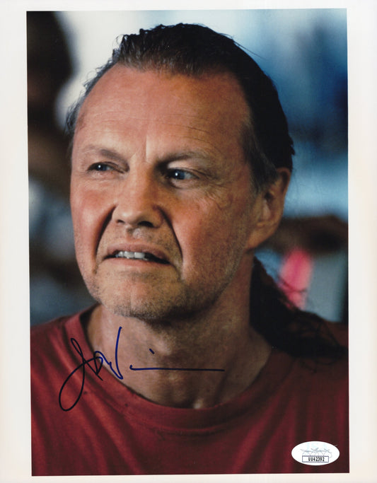Jon Voight Signed Photo 8x10, Jon Voight Autograph in Anaconda wearing Red Shirt, JSA and PSA Letter Double Certified Authentic UU42392