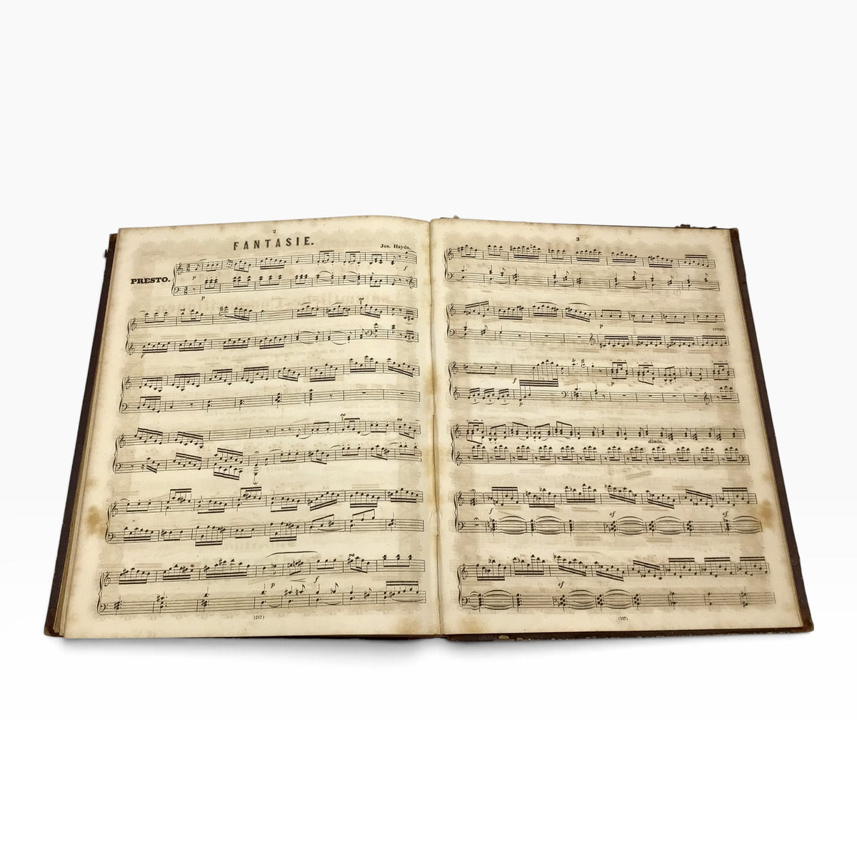 Joseph Haydn's Selected Solo Piano Sonatas 1800s – Antique Sheet Music - German