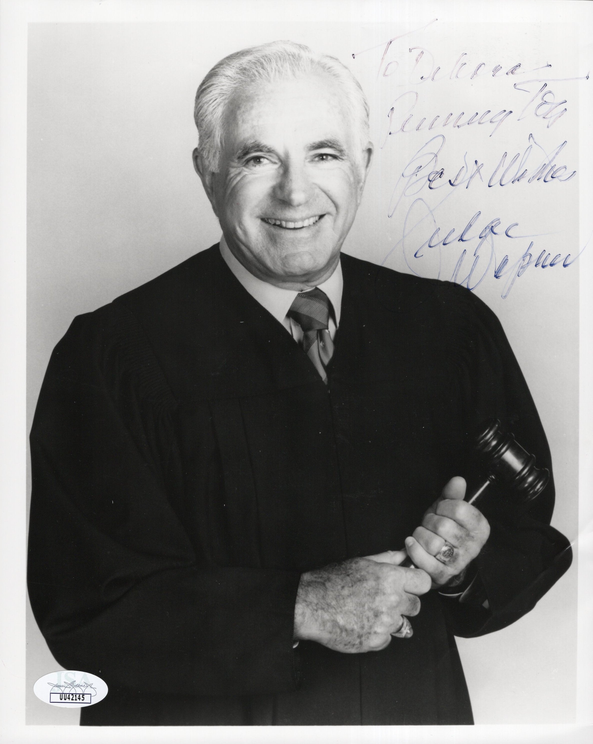 Judge Joseph Wapner Signed Photo 8x10 Personalized quot To Debora quot Judge Judge Joseph Wapner Signed Photo 8x10 Personalized quot To Debora quot Judge