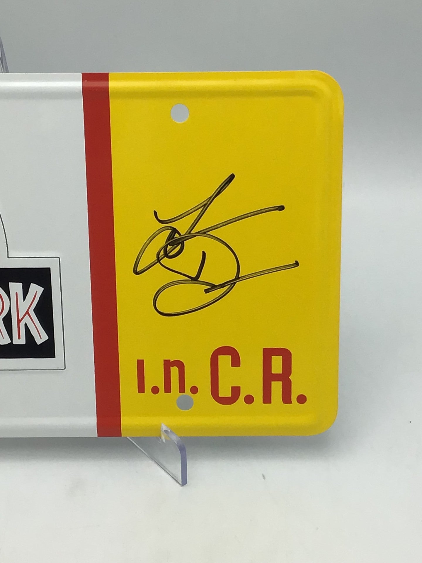 Jurassic Park License Plate | Signed by Laura Dern