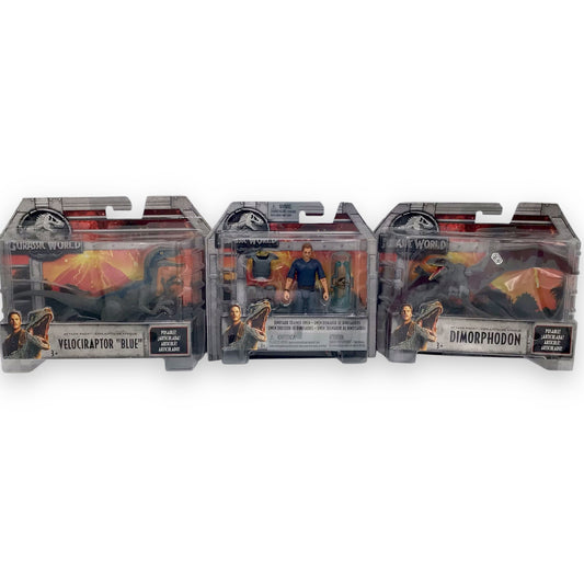 Jurassic World Attack Pack Action Figures - Set of 3 Figures