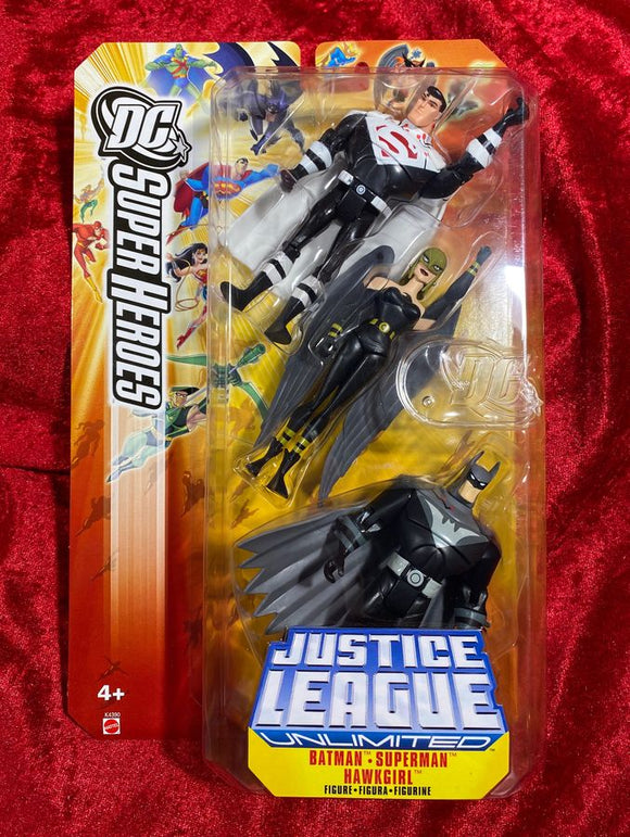 Justice League Unlimited - Batman, Superman, Hawkgirl Action Figures