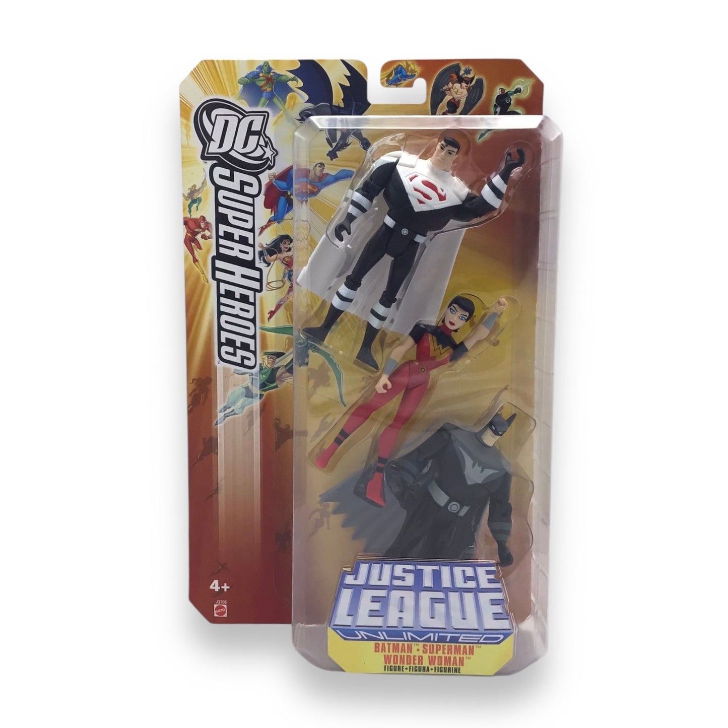 Justice League Unlimited Batman Superman Wonder Woman Mattel 2005 NIB