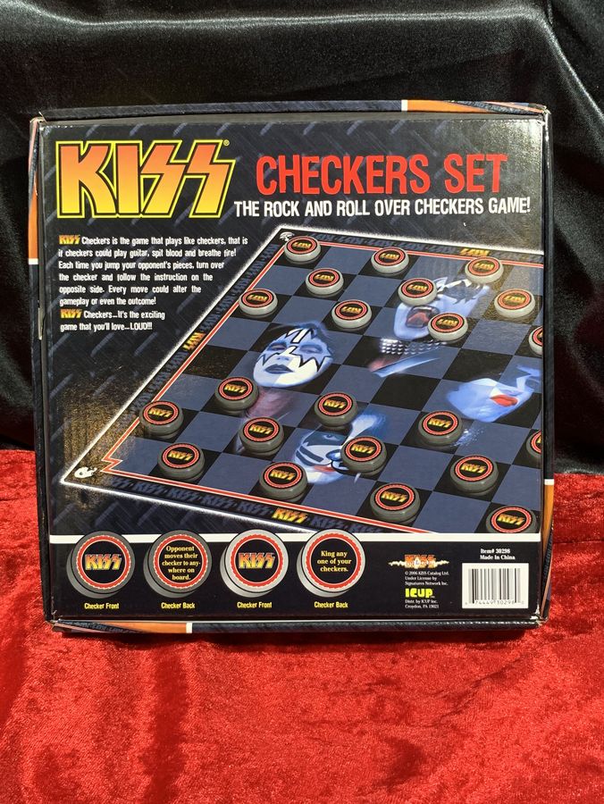 KISS 2006 The Rock And Roll Over Checkers Set Board Game