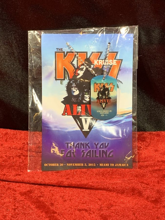 KISS Kruise ALIVE 1975 V SEALED Dog Tag