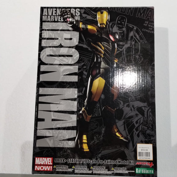 KOTOBUKIYA Iron Man Black Gold Marvel Comics Avenger Now ARTFX Statue PVC Figure